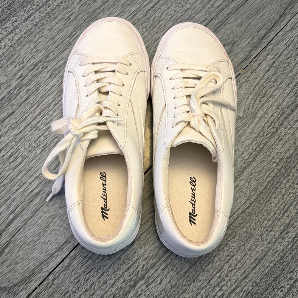 Madewell White Leather Sneakers